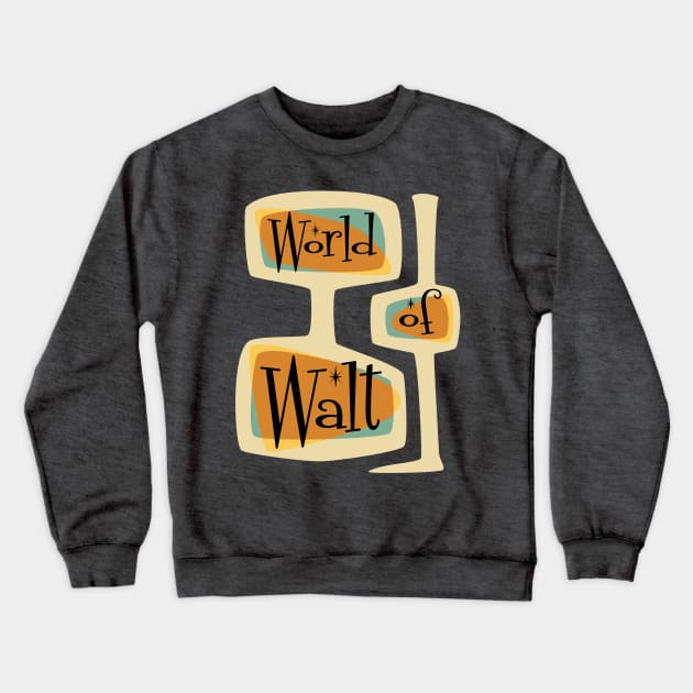 Mid-Century Modern World of Walt Crewneck Sweatshirt by World of Walt